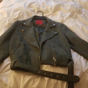suede moto jacket